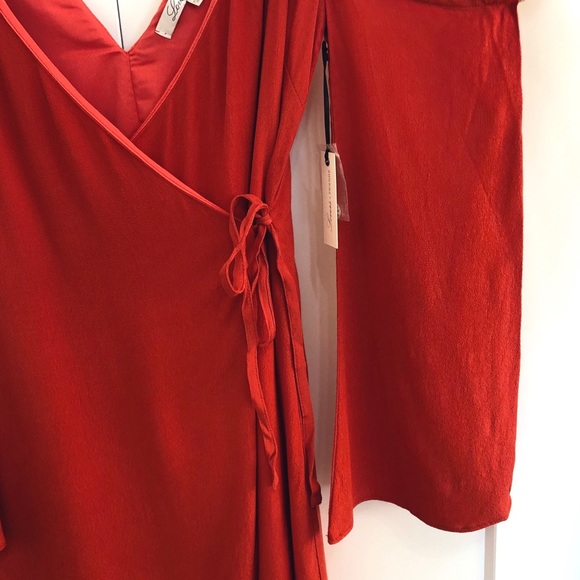NWT Lovers + Friends Love Letter Wrap Dress - Picture 6 of 6